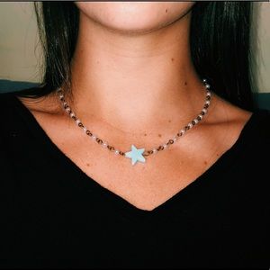 Trendy Rosary chain handmade necklace